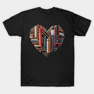 He Library Books Bookworm Love Reading T-Shirt